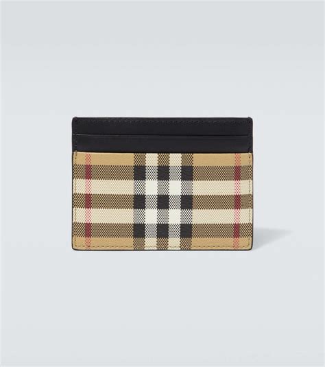 burberry london check card holder|burberry monogram card holder.